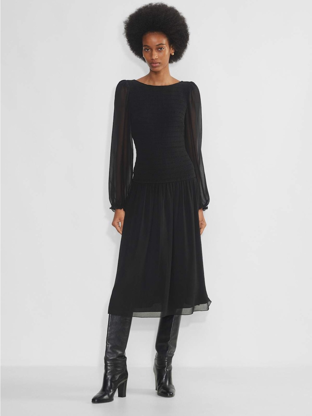 Aritzia Wilfred Babette Dress - Black - XS